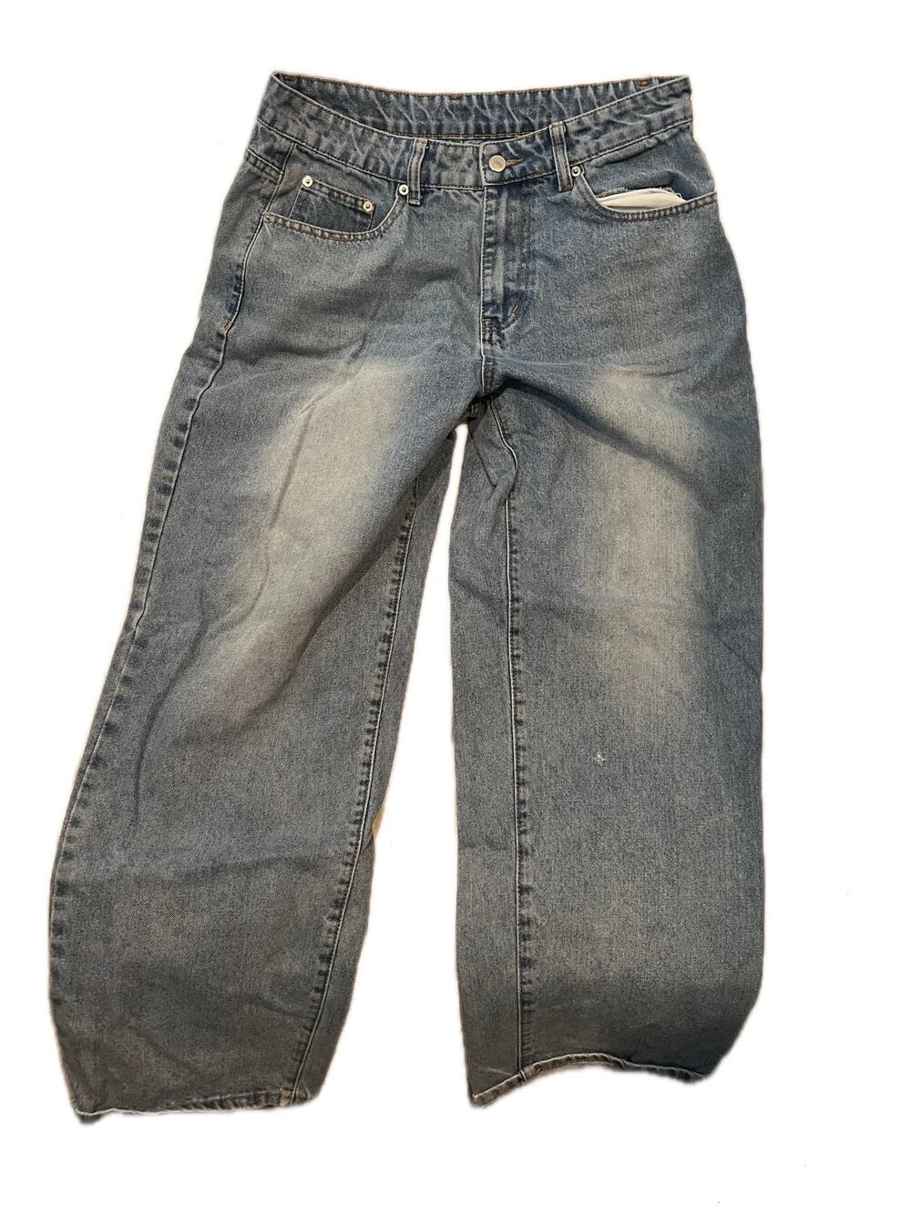 Sumwon Baggy WIde Leg Blue Jeans Unisex 30x27